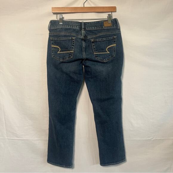 American Eagle Artist Stretch Jeans Womens Size 6 Cropped Denim Simple Casual - Picture 3 of 10